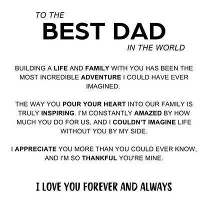 Best Dad In The World - Inner Circle Bracelet with Family Names
