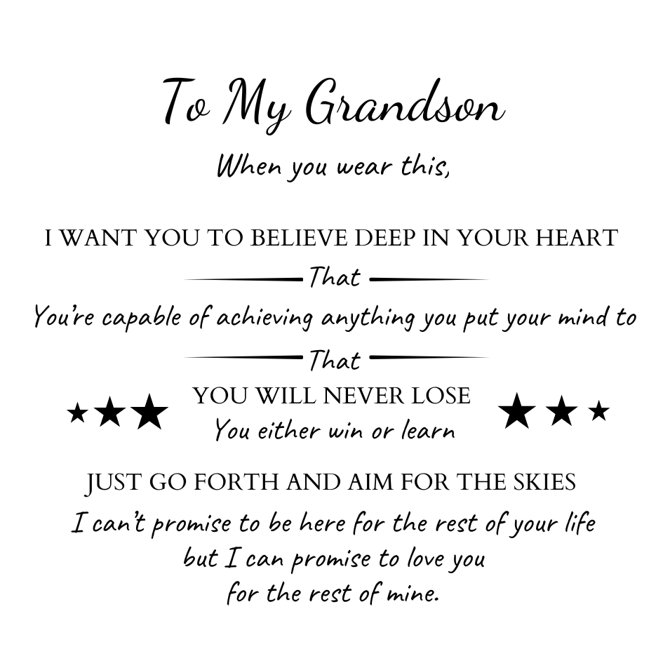 To My Grandson ‘Love You Forever’ Bracelet