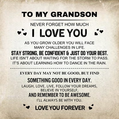 To My Grandson – 'Forever Together' Name Bracelet