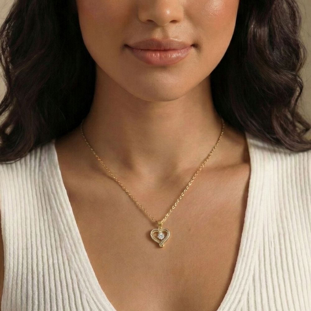 To My Wife - Forever & Always Heart Necklace