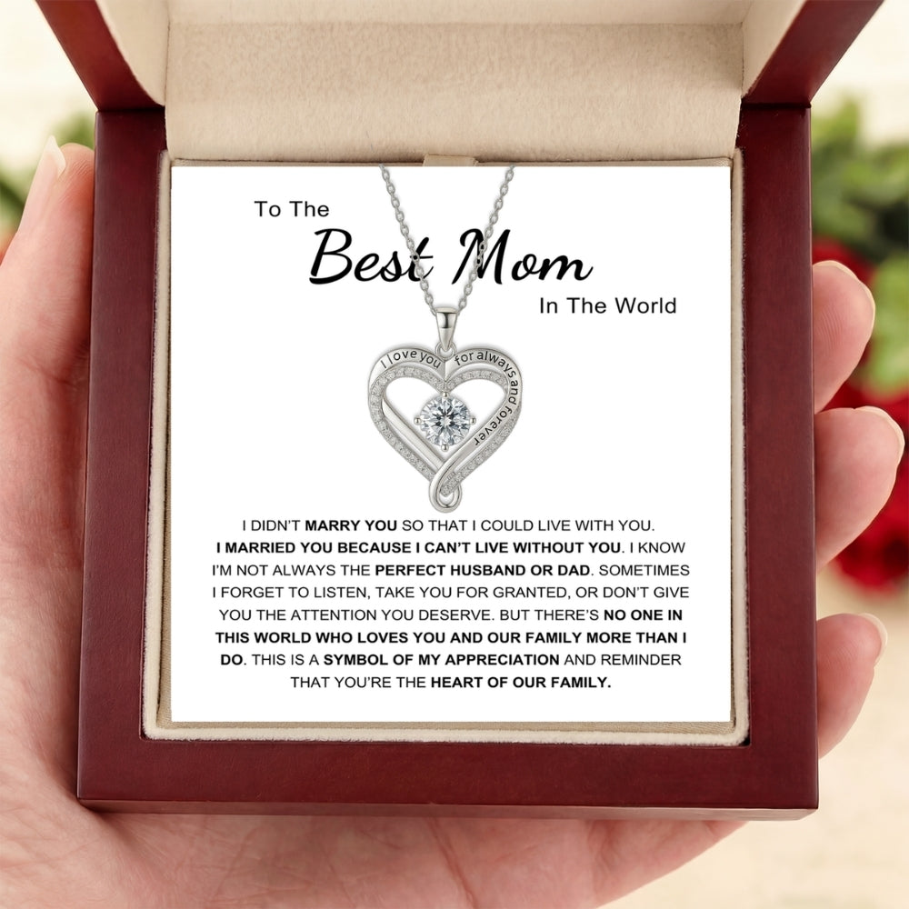 To My Wife - I Love You Forever & Always Necklace