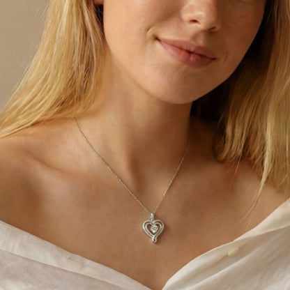 To My Wife - Forever & Always Heart Necklace
