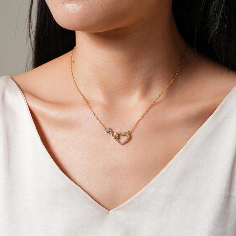 To My Mom – Infinity Heart Necklace & Card