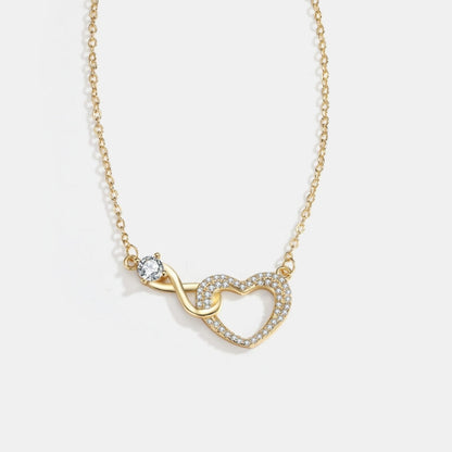 To My Mom – Infinity Heart Necklace & Card