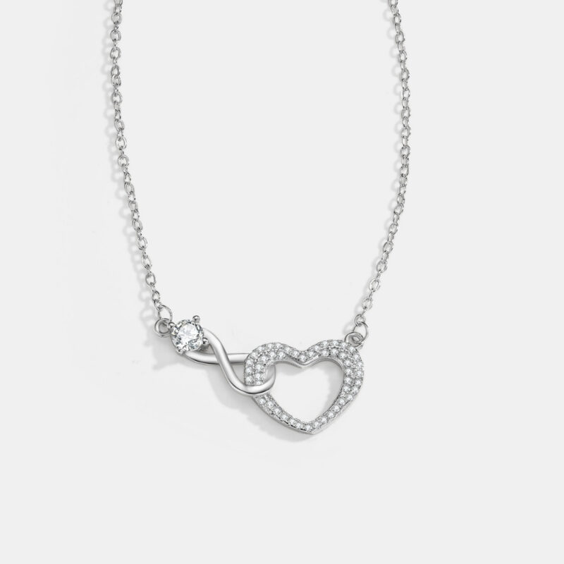 To My Mom – Infinity Heart Necklace & Card