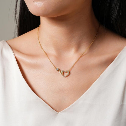 Mother Daughter – Infinity Heart Necklace
