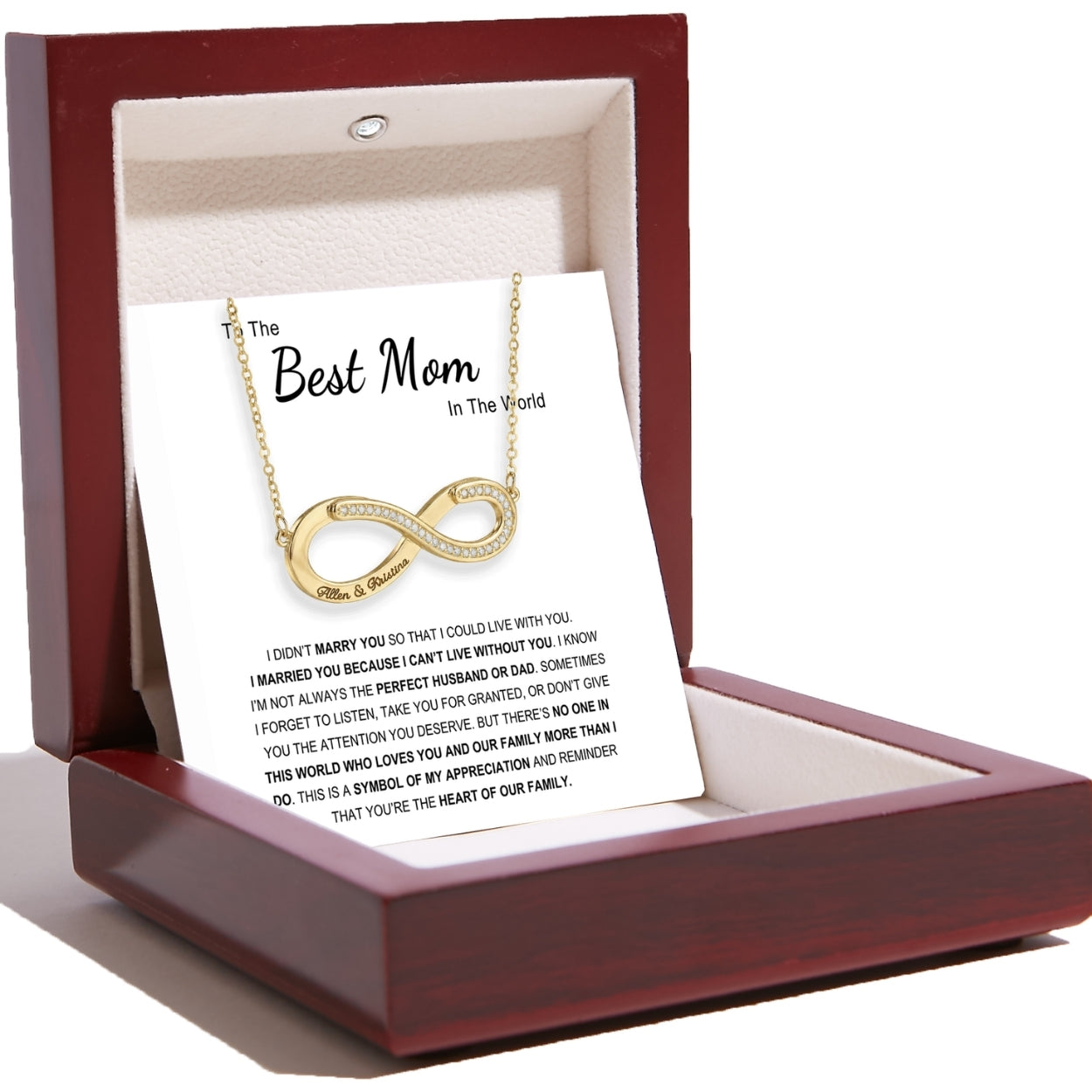 To My Wife – Love Is Infinity Necklace