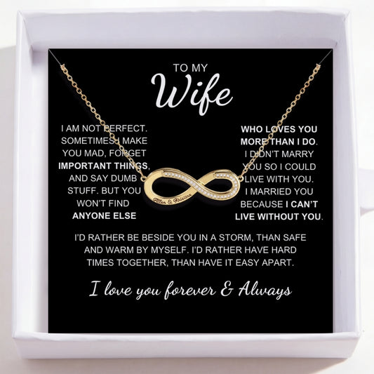 To My Wife – Love Is Infinity Necklace
