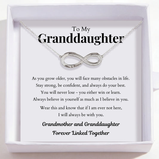 To My Granddaughter – Love Is Infinity Necklace