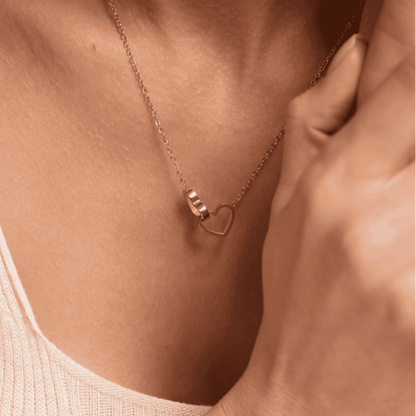 To My Wife - Interlocking Hearts Name Necklace