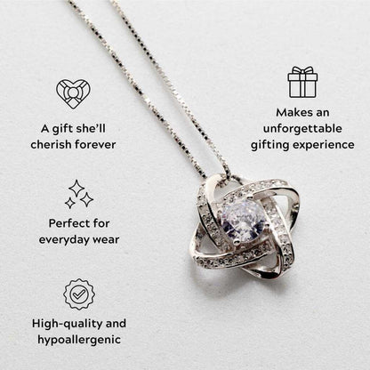 To My Future Wife – Love Knot Necklace -The Day I Met You