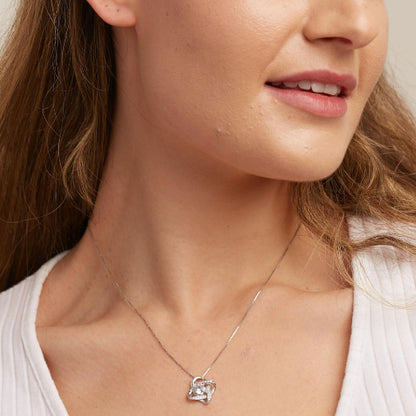 To My Daughter – Love Knot Necklace