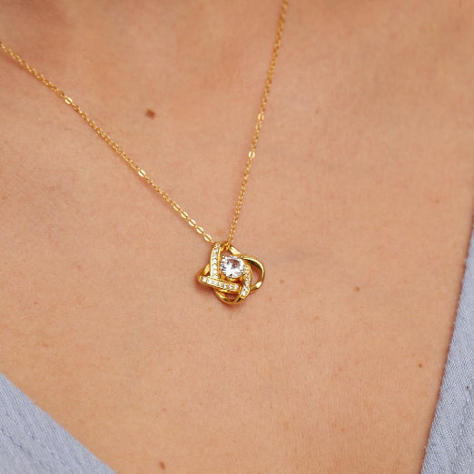 To My Daughter – Love Knot Necklace