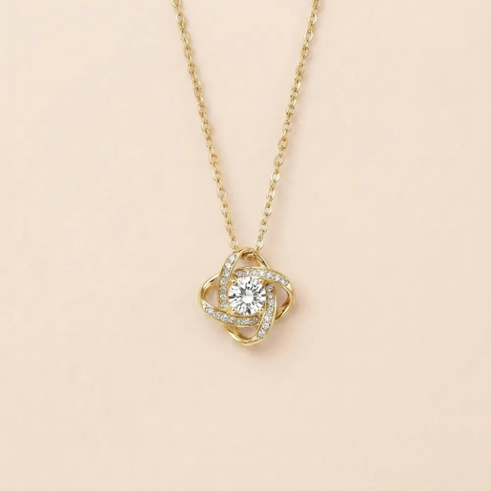 Love Knot Necklace for Daughter - Carry My Love With You