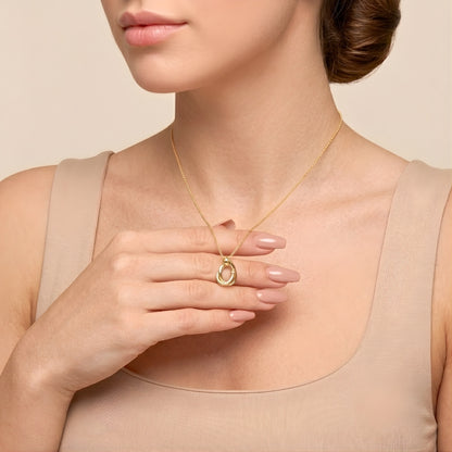 Mother Daughter Hug Necklace