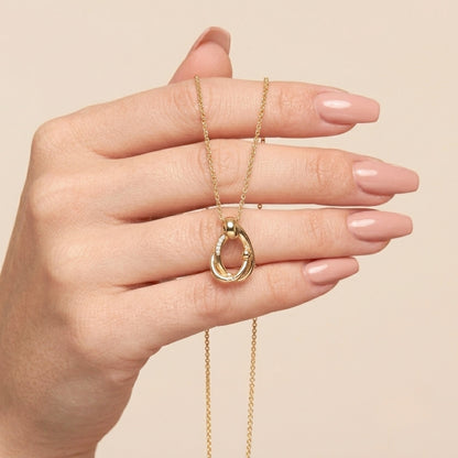Mother Daughter Hug Necklace