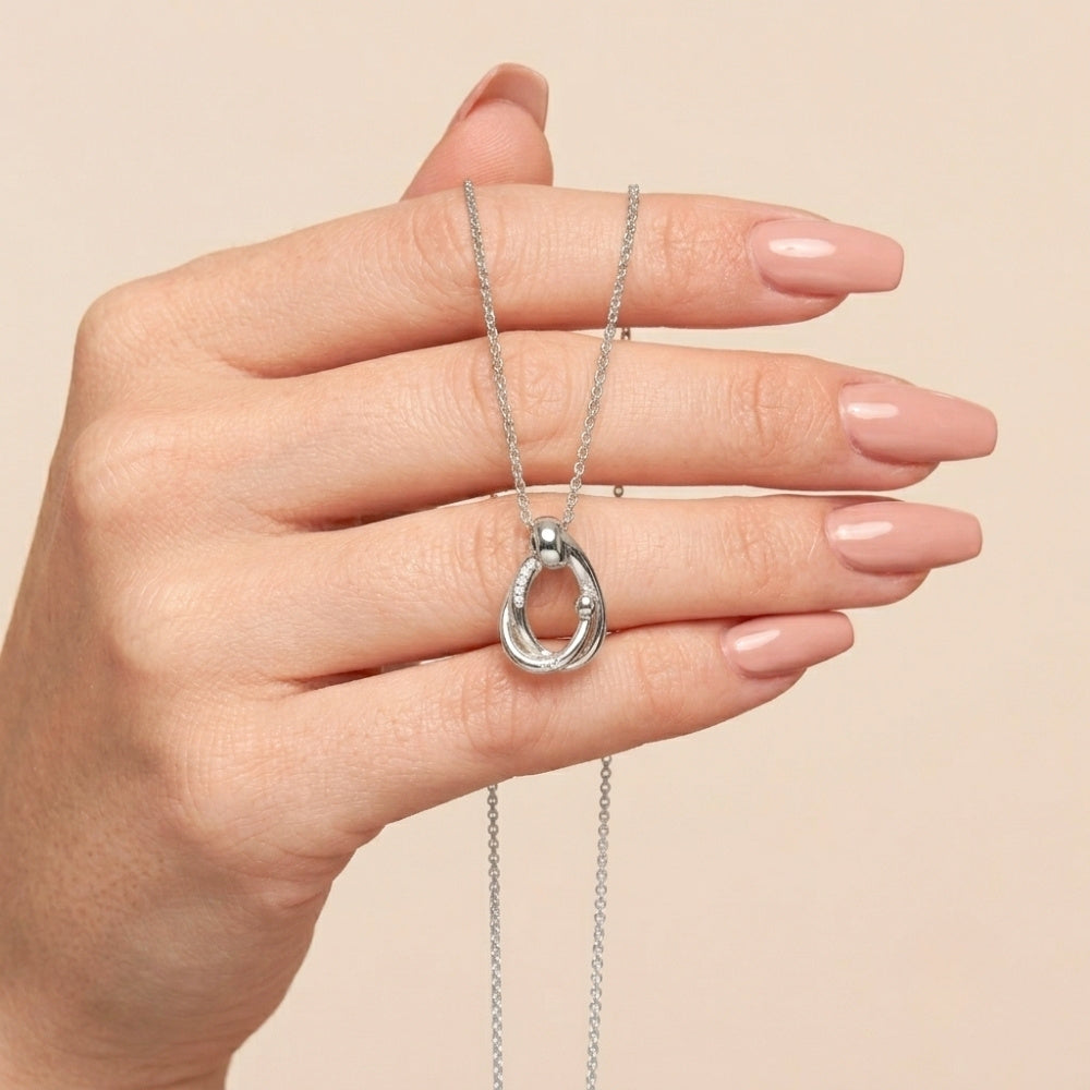 Mother Daughter Hug Necklace