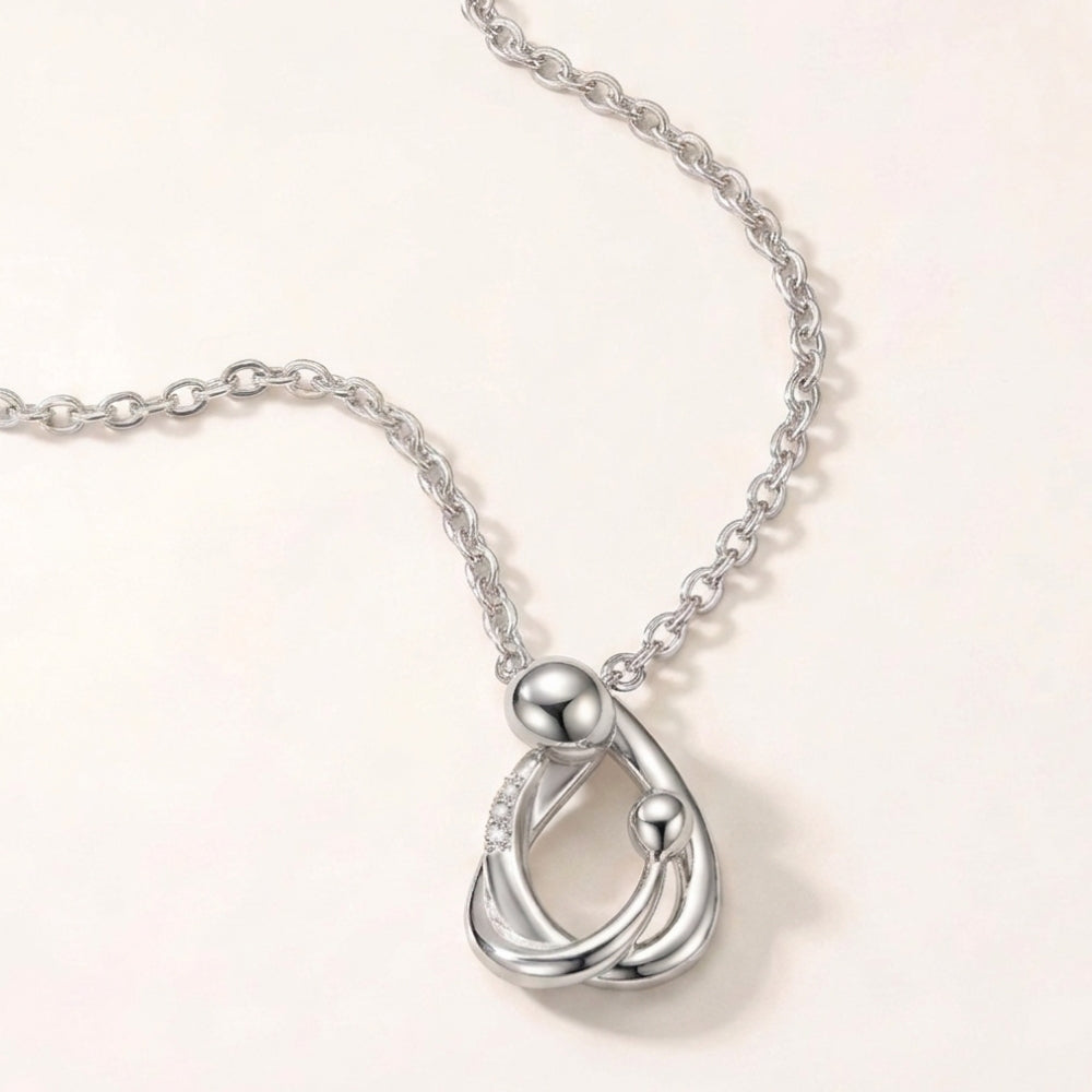 Mother Daughter Hug Necklace