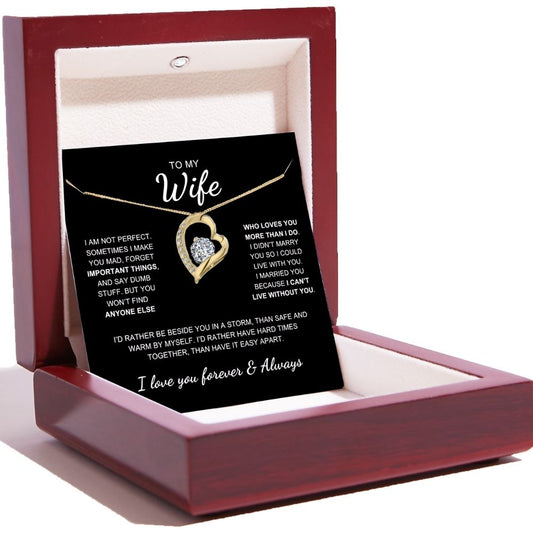 To My Wife – Love Heart Necklace