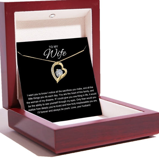 To My Wife – Love Heart Necklace