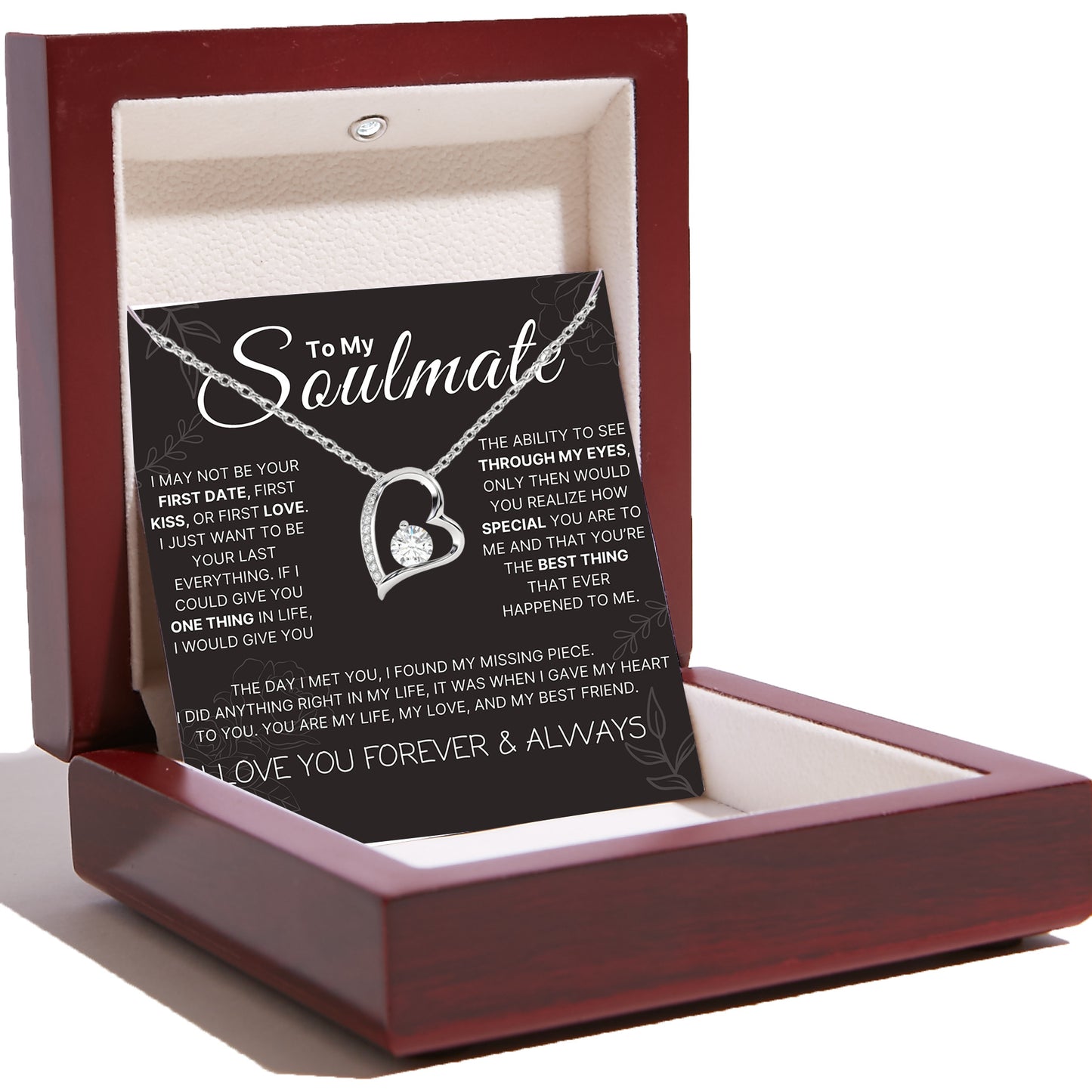 Love Heart Necklace For Soulmate – The Day I Met You