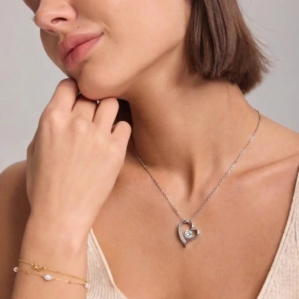 Love Heart Necklace For Wife - Grateful To Call You My Wife