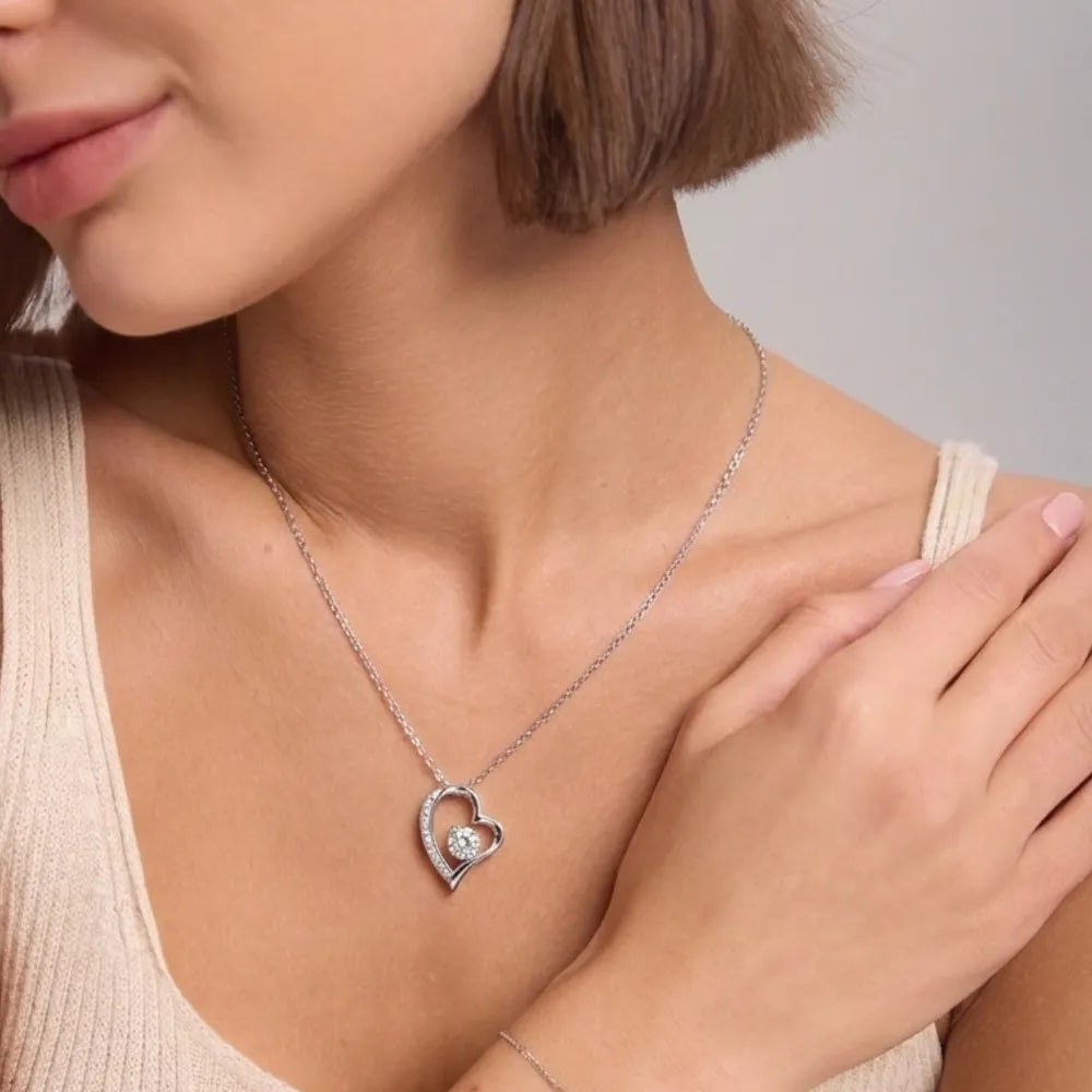 Love Heart Necklace For Wife - Grateful To Call You My Wife