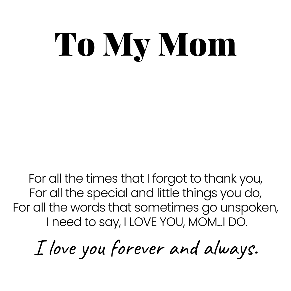 To My Mom – Infinity Heart Name Bracelet