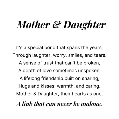 Mother & Daughter - Interlocking Hearts Name Necklace