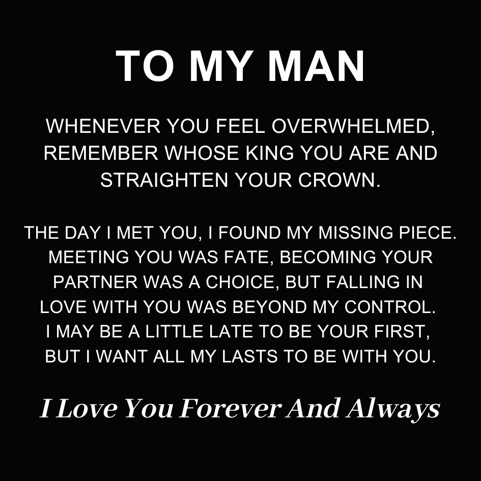 To My Man – Infinity ‘Love You Forever’ Personalized Name Bracelet