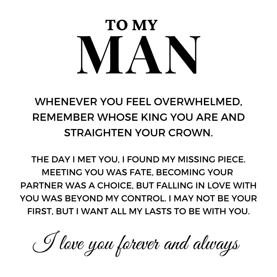To My Man 'Love You Forever' Bracelet