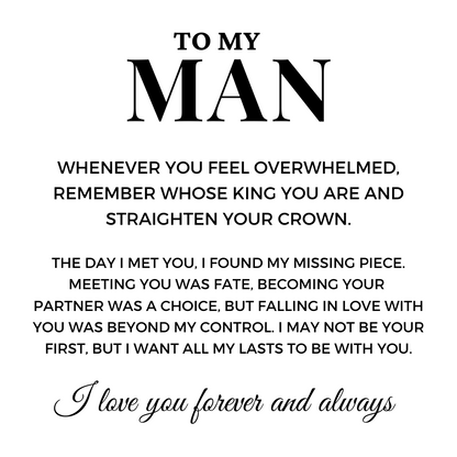 To My Man 'Love You Forever' Bracelet