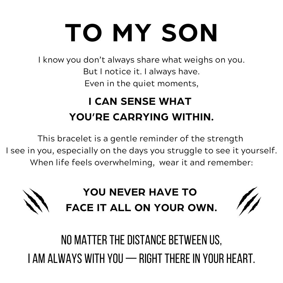 To My Son - Tiger Eye Protection Bracelet