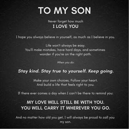 To My Son 'Love You Forever' Bracelet - My Love Will Always Be With You