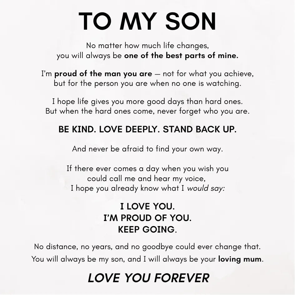 To My Son 'Love You Forever' Bracelet - Proud of the Man You Are