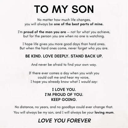 To My Son 'Love You Forever' Bracelet - Proud of the Man You Are