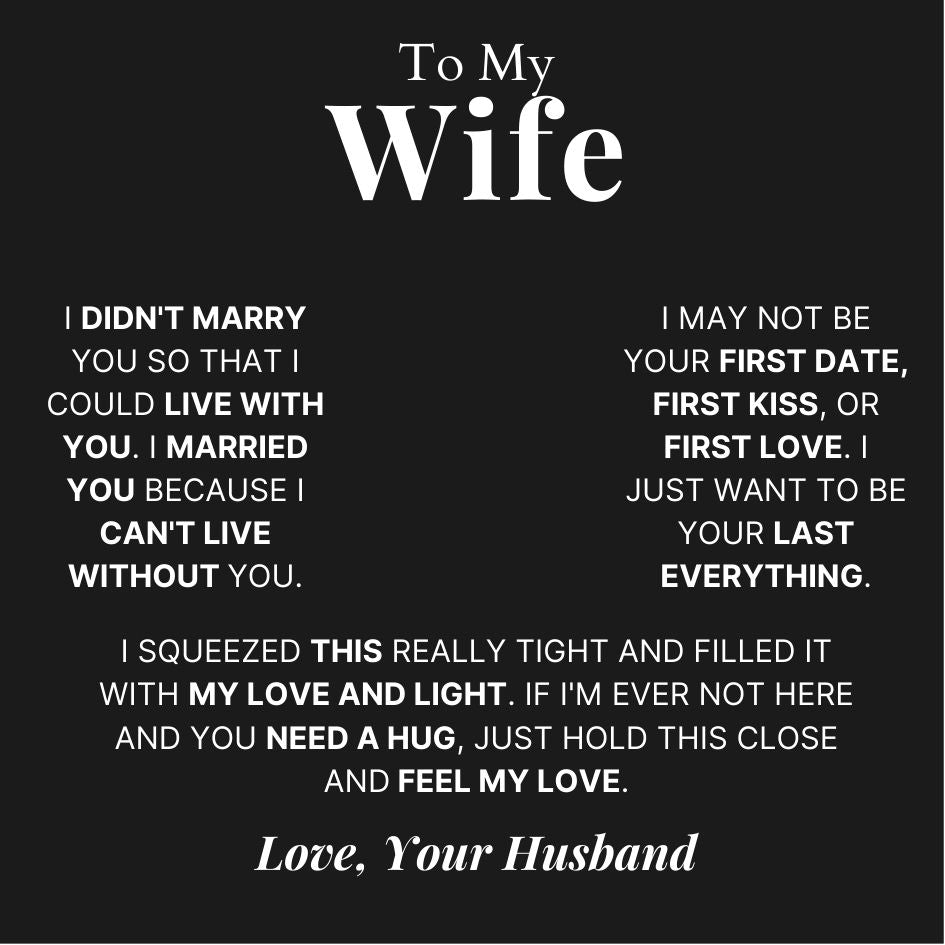 To My Wife – Love Heart Necklace – Your Last Everything