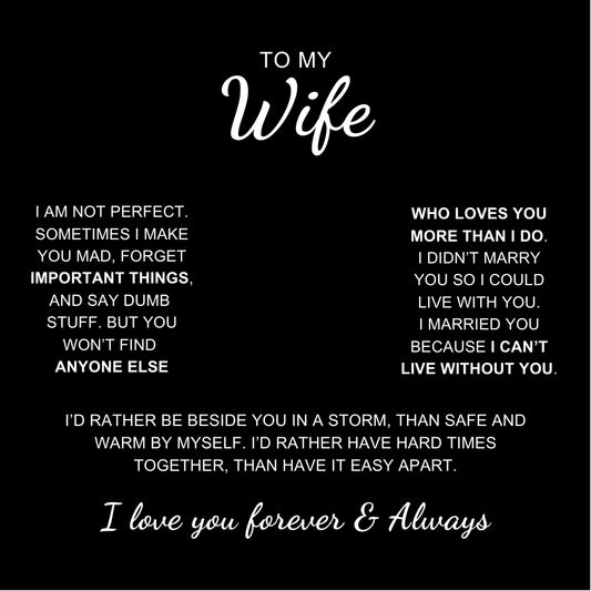 Circle Name Necklace for Wife