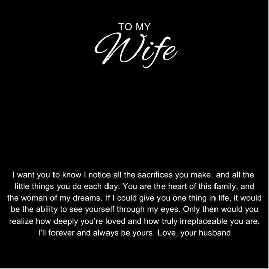 Circle Name Necklace for Wife