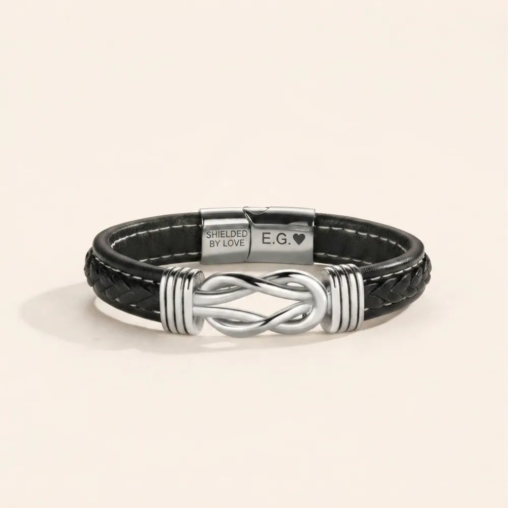 Infinite Love Personalised Name Bracelet For Son - You're Loved More Than You Know