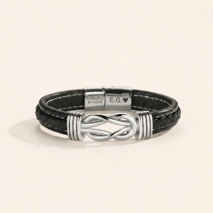 Infinite Love Personalised Name Bracelet For Son - You're Loved More Than You Know