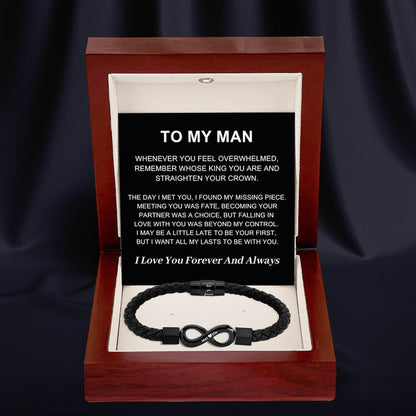 To My Man – Infinity ‘Love You Forever’ Personalized Name Bracelet