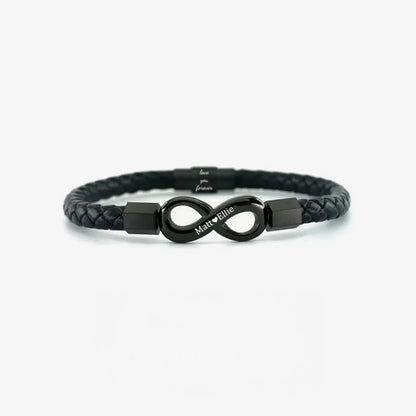 To My Man – Infinity ‘Love You Forever’ Personalized Name Bracelet