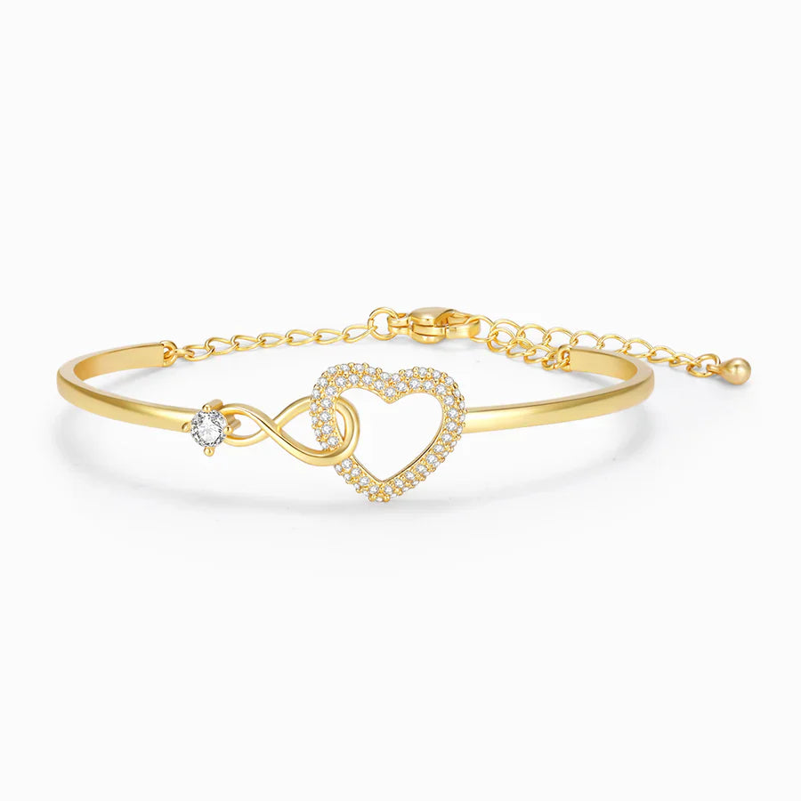 To My Daughter – Infinity Heart Bracelet – Forever Linked Together